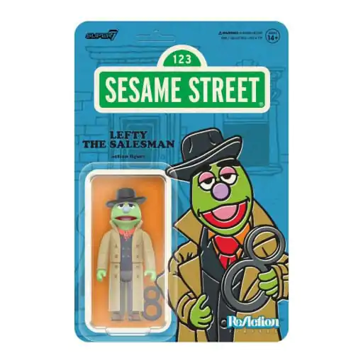 Sesame Street ReAction akcijska figura Wave 02 Lefty the Salesman 10 cm fotografija izdelka