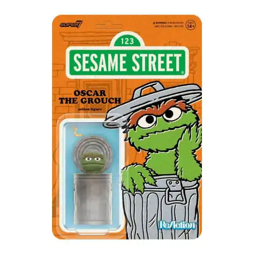 Sesame Street ReAction akcijska figura Wave 02 Oscar the Grouch 10 cm fotografija izdelka