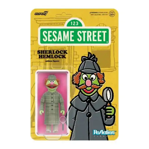 Sesame Street ReAction akcijska figura Wave 03 Sherlock Hemlock 10 cm fotografija izdelka