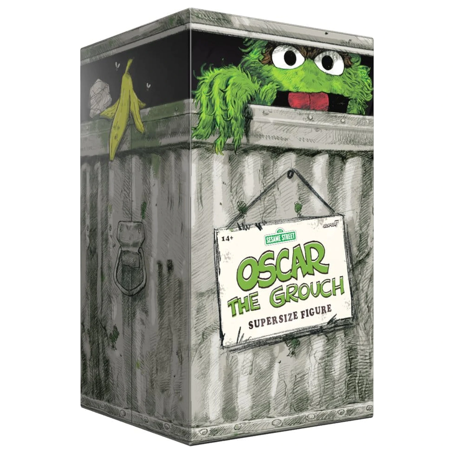 Sesame Street SuperSize vinilna figura Oscar The Grouch fotografija izdelka