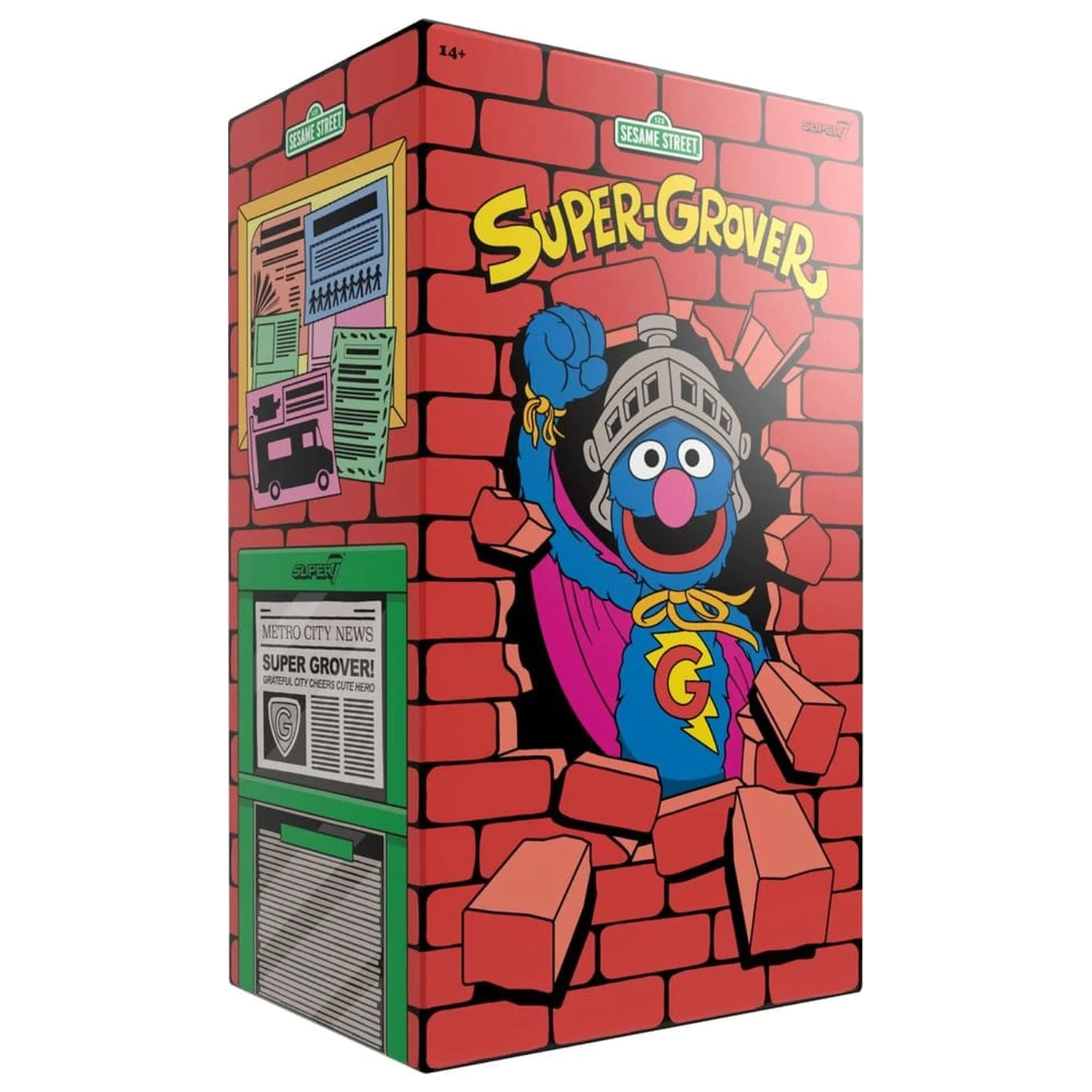 Sesame Street Supersize vinilna figura Super Grover 36 cm fotografija izdelka