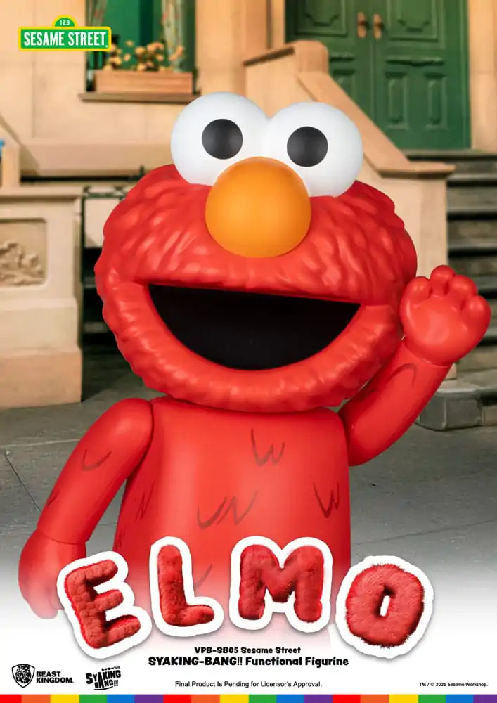 Sesame Street Syaking Bang Vinil Pujsa Elmo 47 cm fotografija izdelka