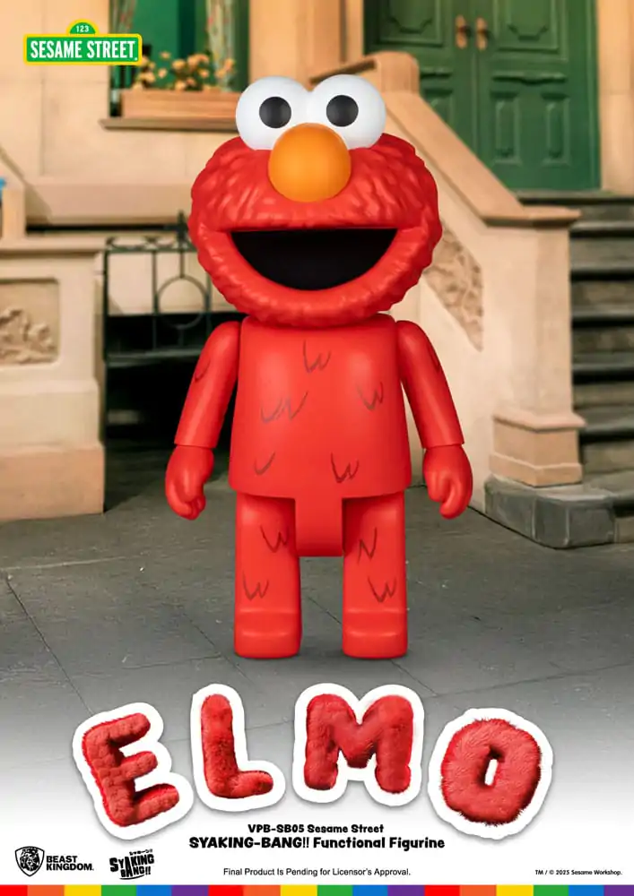 Sesame Street Syaking Bang Vinil Pujsa Elmo 47 cm fotografija izdelka