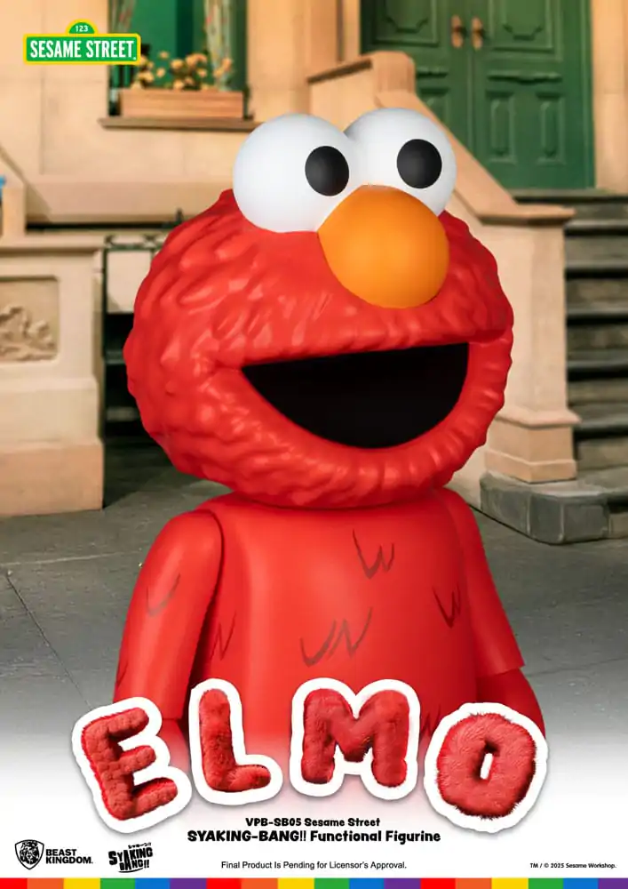 Sesame Street Syaking Bang Vinil Pujsa Elmo 47 cm fotografija izdelka