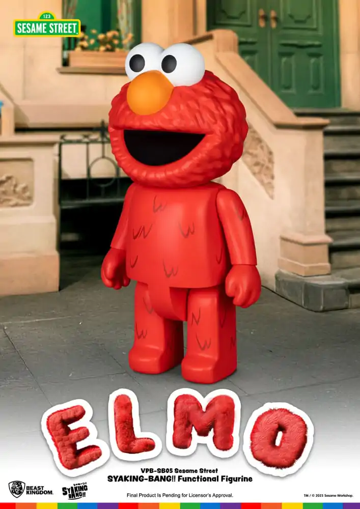 Sesame Street Syaking Bang Vinil Pujsa Elmo 47 cm fotografija izdelka