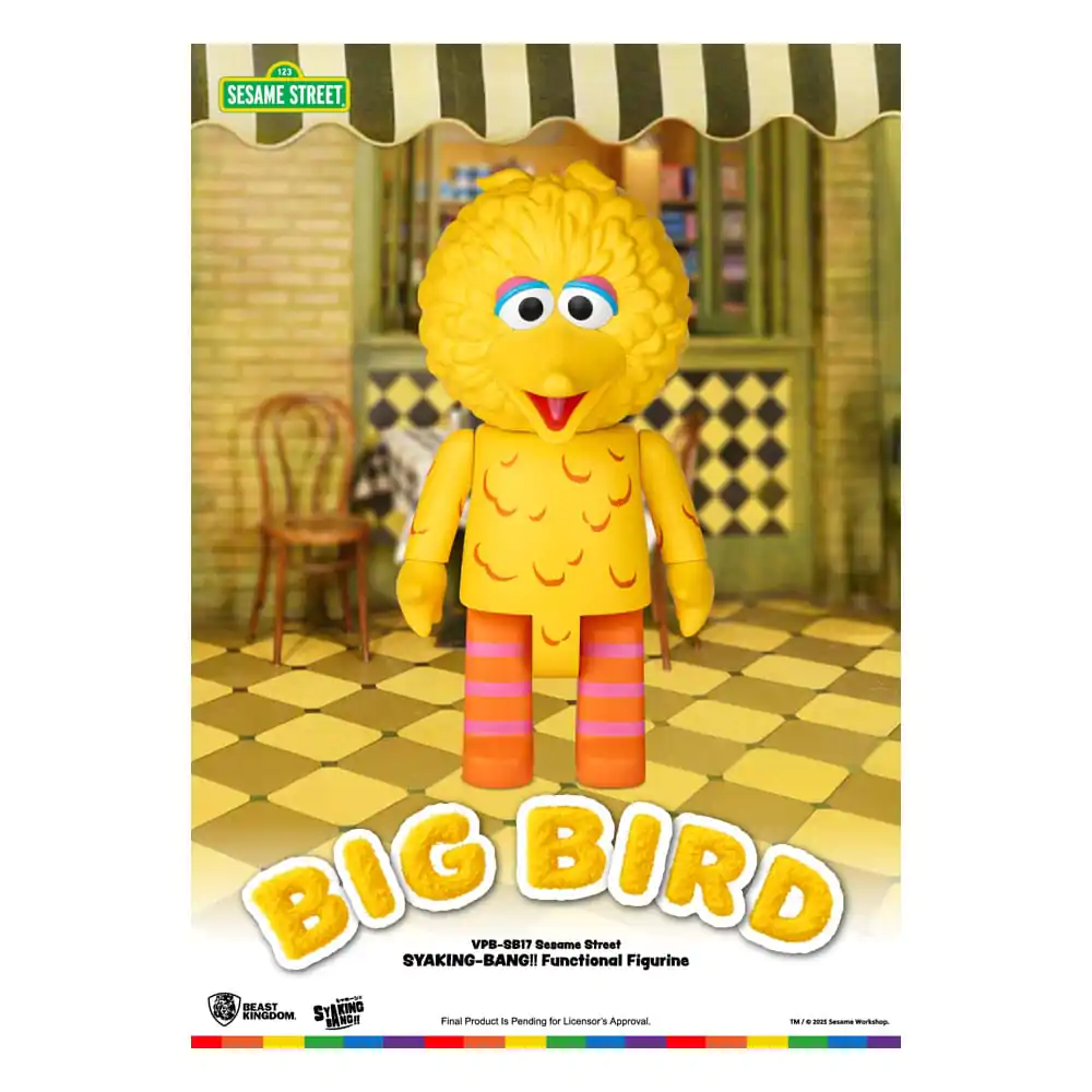 Sesame Street Syaking Bang Series PVC hranilnik Big Bird 49 cm fotografija izdelka