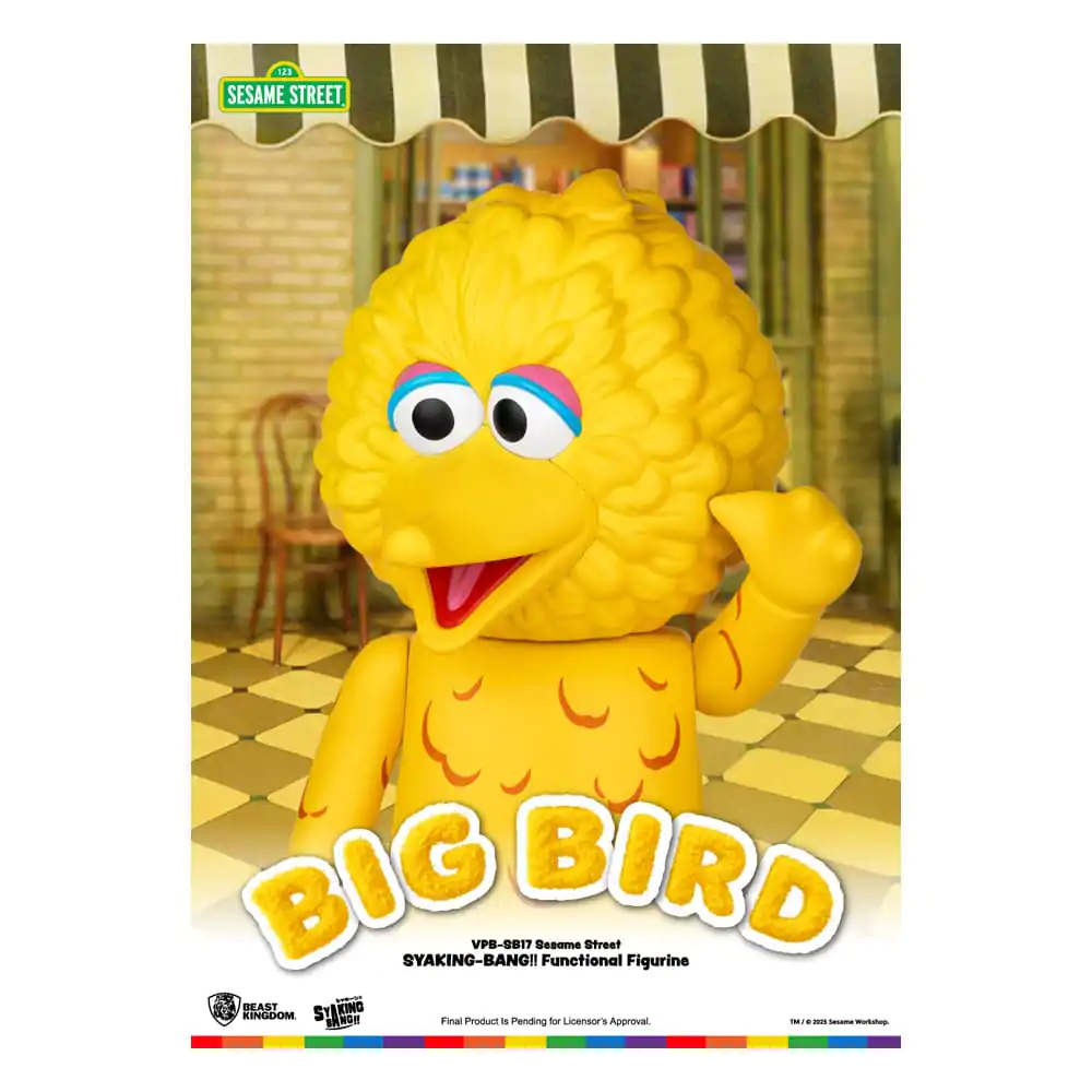Sesame Street Syaking Bang Series PVC hranilnik Big Bird 49 cm fotografija izdelka