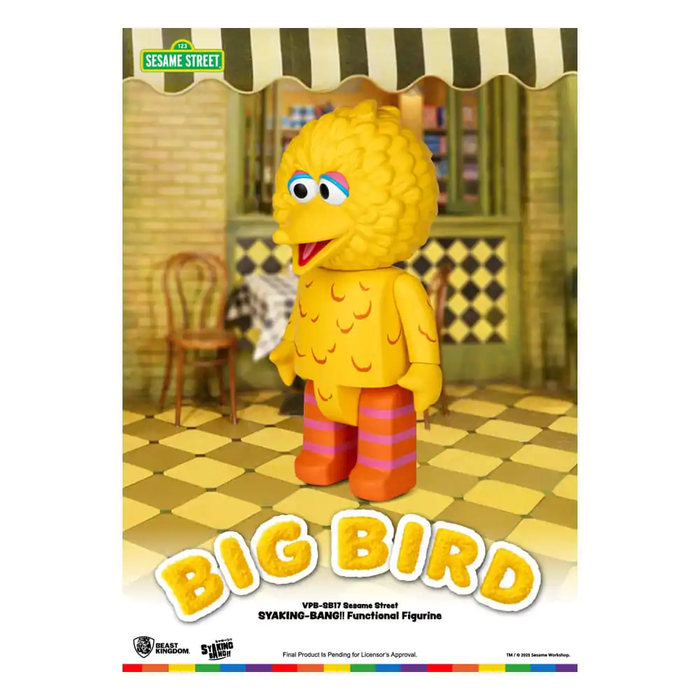 Sesame Street Syaking Bang Series PVC hranilnik Big Bird 49 cm fotografija izdelka