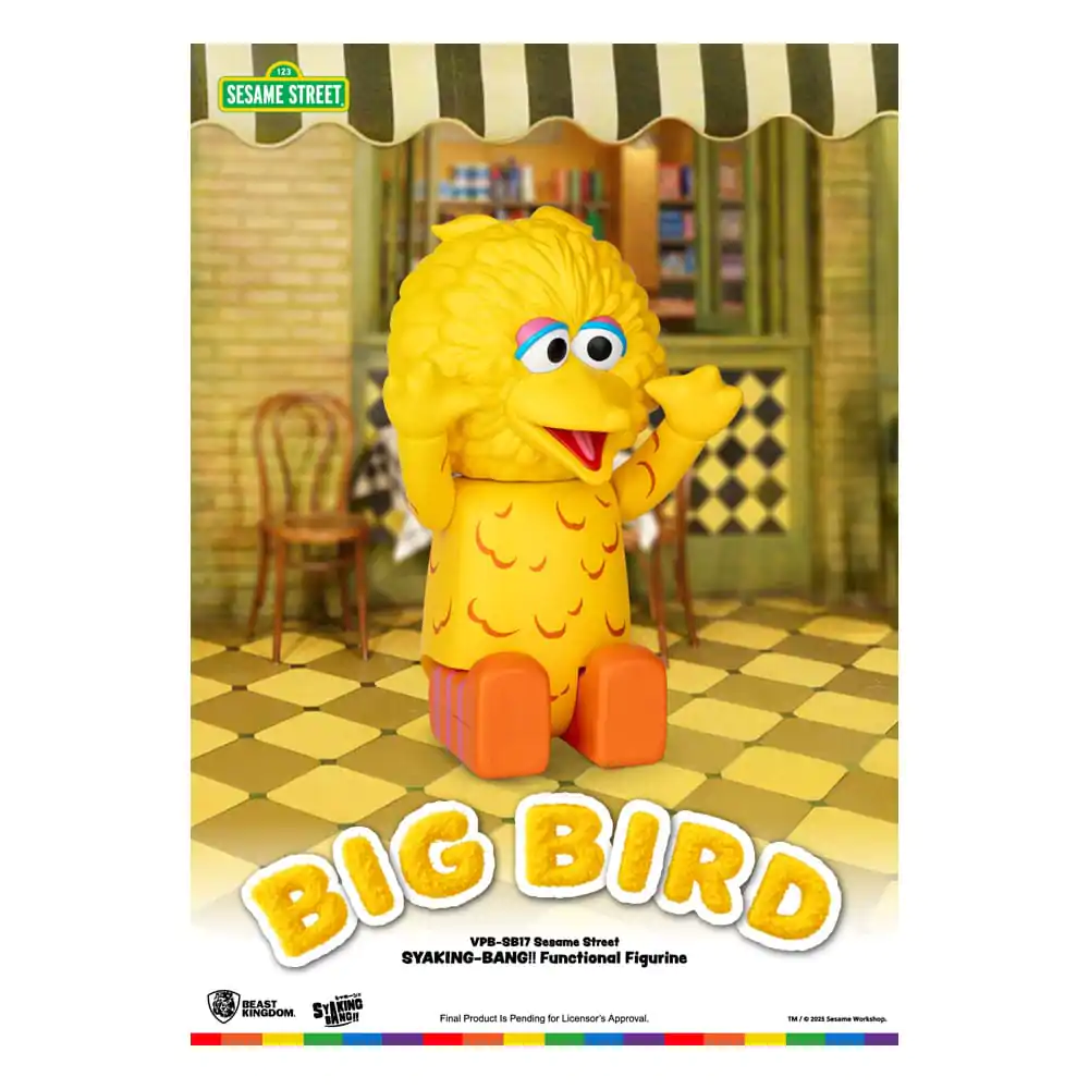 Sesame Street Syaking Bang Series PVC hranilnik Big Bird 49 cm fotografija izdelka