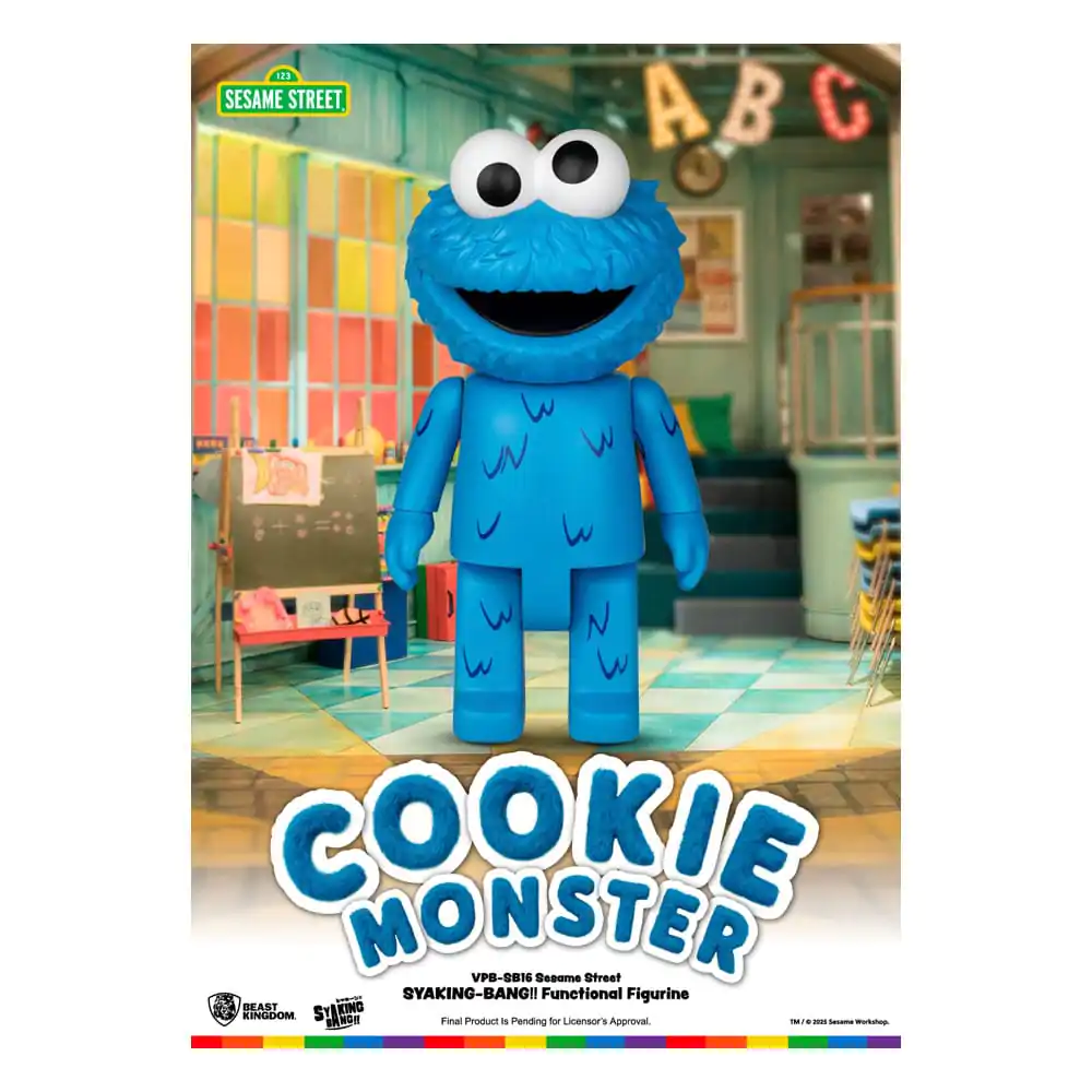 Sesame Street Syaking Bang Series PVC hranilnik za kovance Cookie Monster 47 cm fotografija izdelka