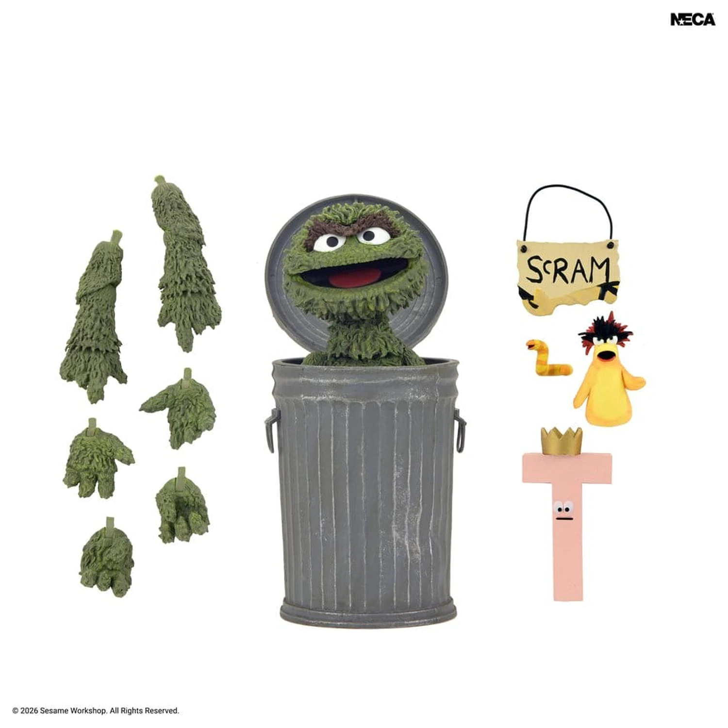 Sesame Street Ultimate Akcijska figura Oscar the Grouch 18 cm fotografija izdelka