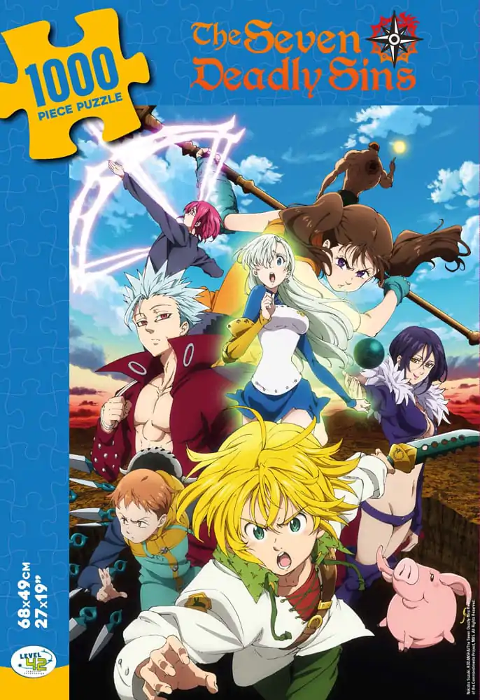 Seven Deadly Sins Puzzle Liki (1000 kosov) fotografija izdelka