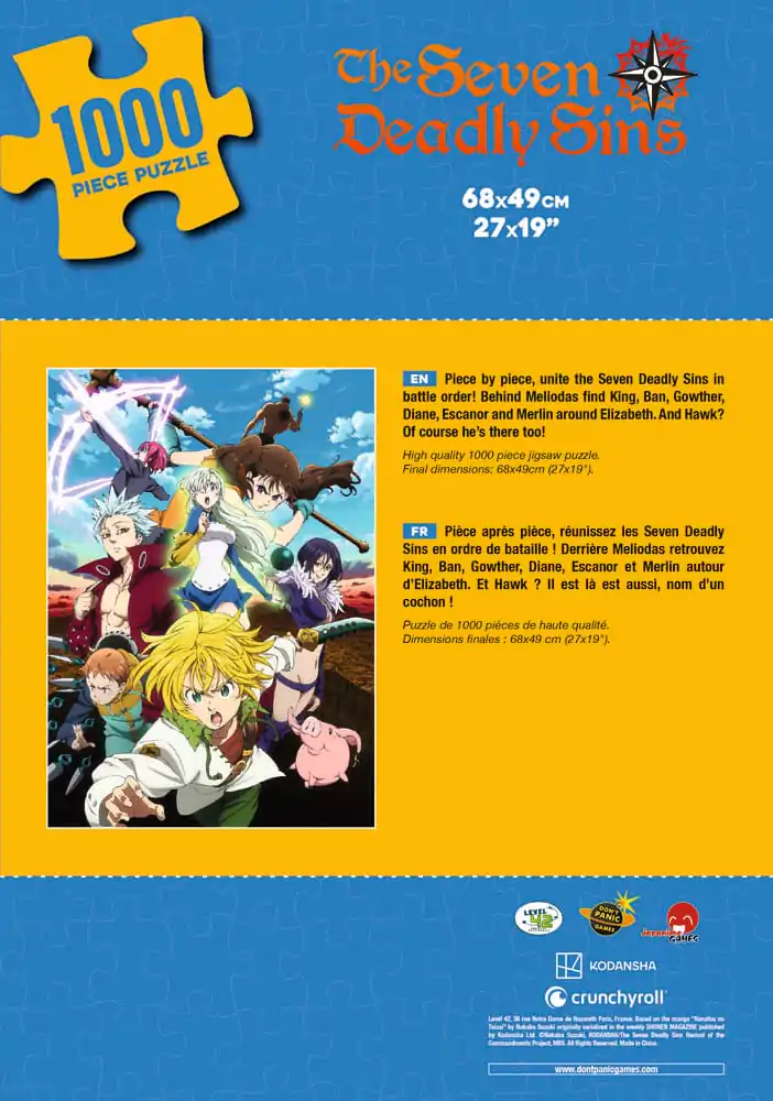 Seven Deadly Sins Puzzle Liki (1000 kosov) fotografija izdelka