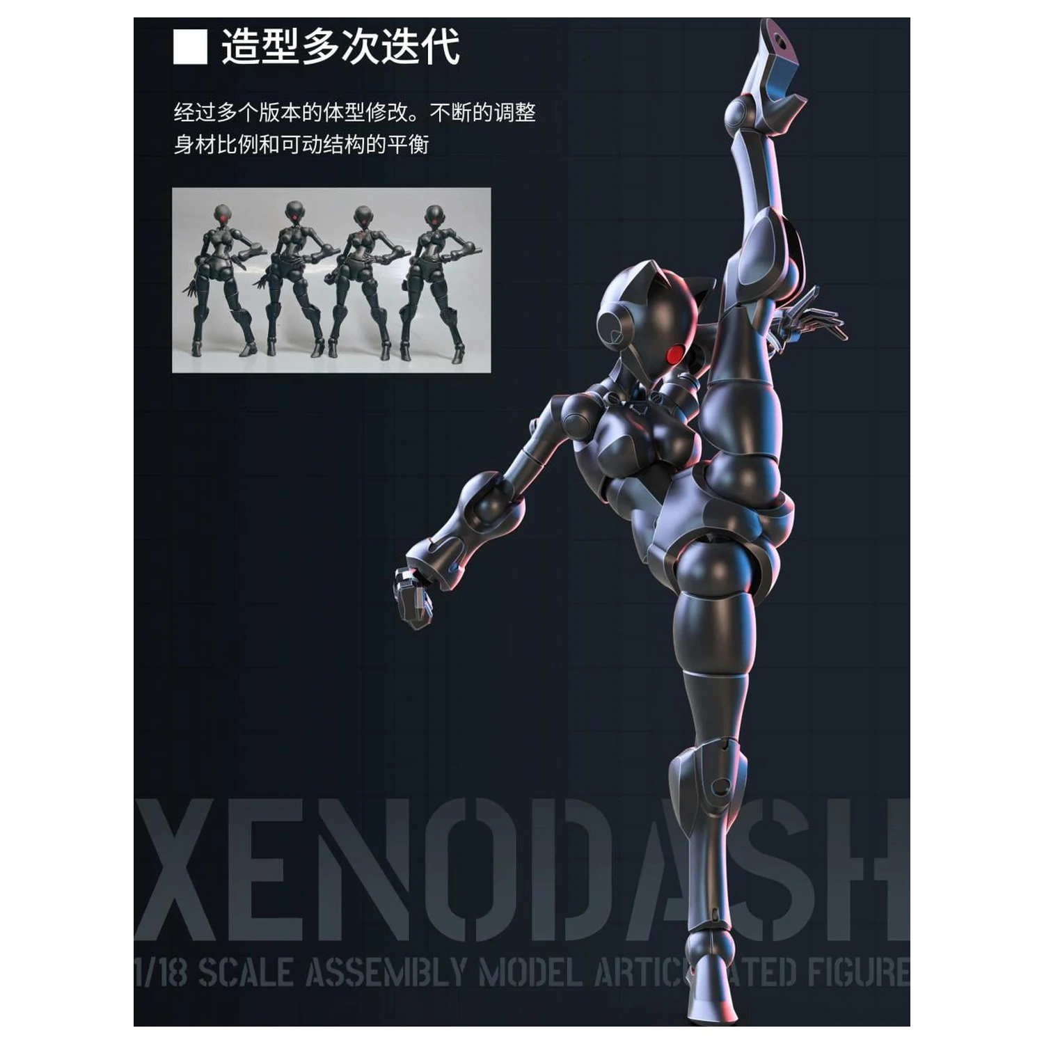Sheik Mainland Xenodash (Black) Masetni model 1/18 fotografija izdelka