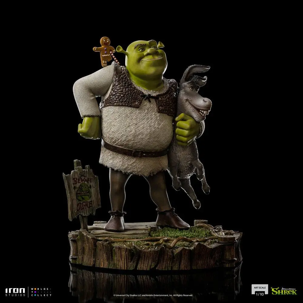 Shrek Deluxe Art Scale Kip 1/10 Shrek, Donkey and The Gingerbread Man 26 cm fotografija izdelka