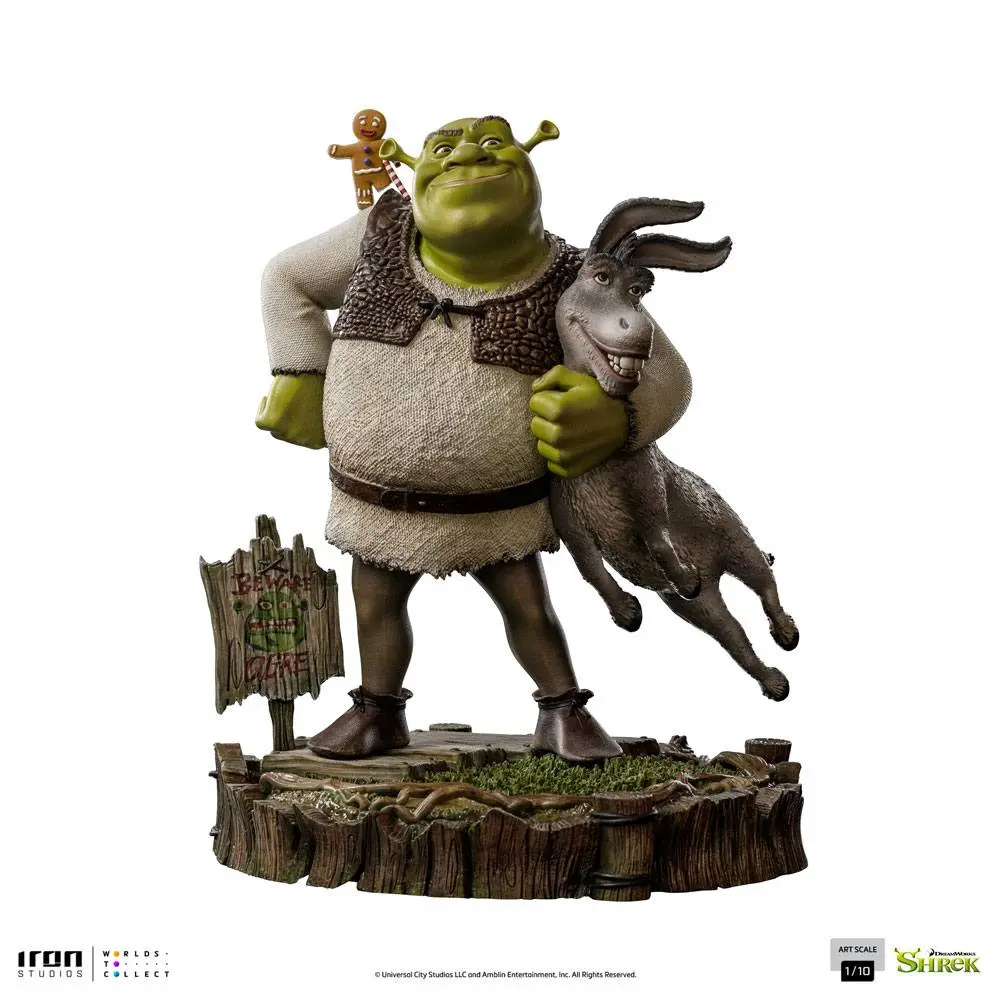 Shrek Deluxe Art Scale Kip 1/10 Shrek, Donkey and The Gingerbread Man 26 cm fotografija izdelka