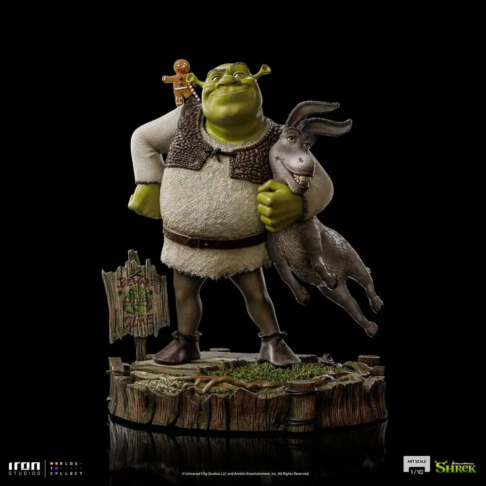 Shrek Deluxe Art Scale Kip 1/10 Shrek, Donkey and The Gingerbread Man 26 cm fotografija izdelka