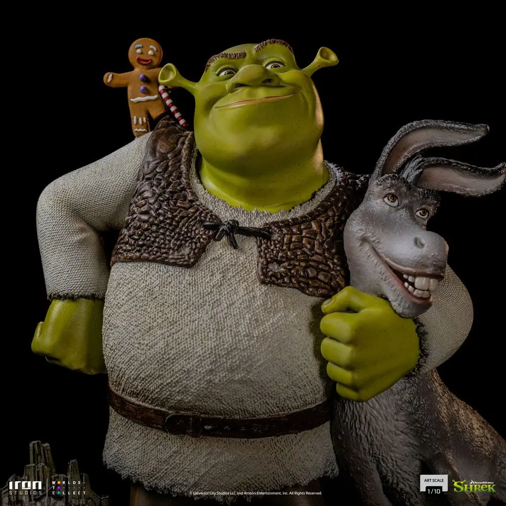 Shrek Deluxe Art Scale Kip 1/10 Shrek, Donkey and The Gingerbread Man 26 cm fotografija izdelka