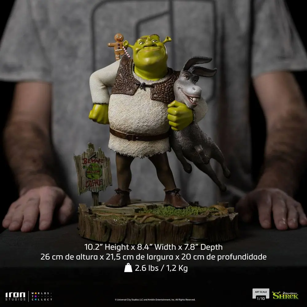 Shrek Deluxe Art Scale Kip 1/10 Shrek, Donkey and The Gingerbread Man 26 cm fotografija izdelka