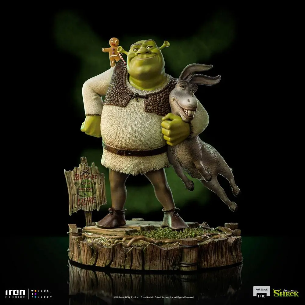 Shrek Deluxe Art Scale Kip 1/10 Shrek, Donkey and The Gingerbread Man 26 cm fotografija izdelka