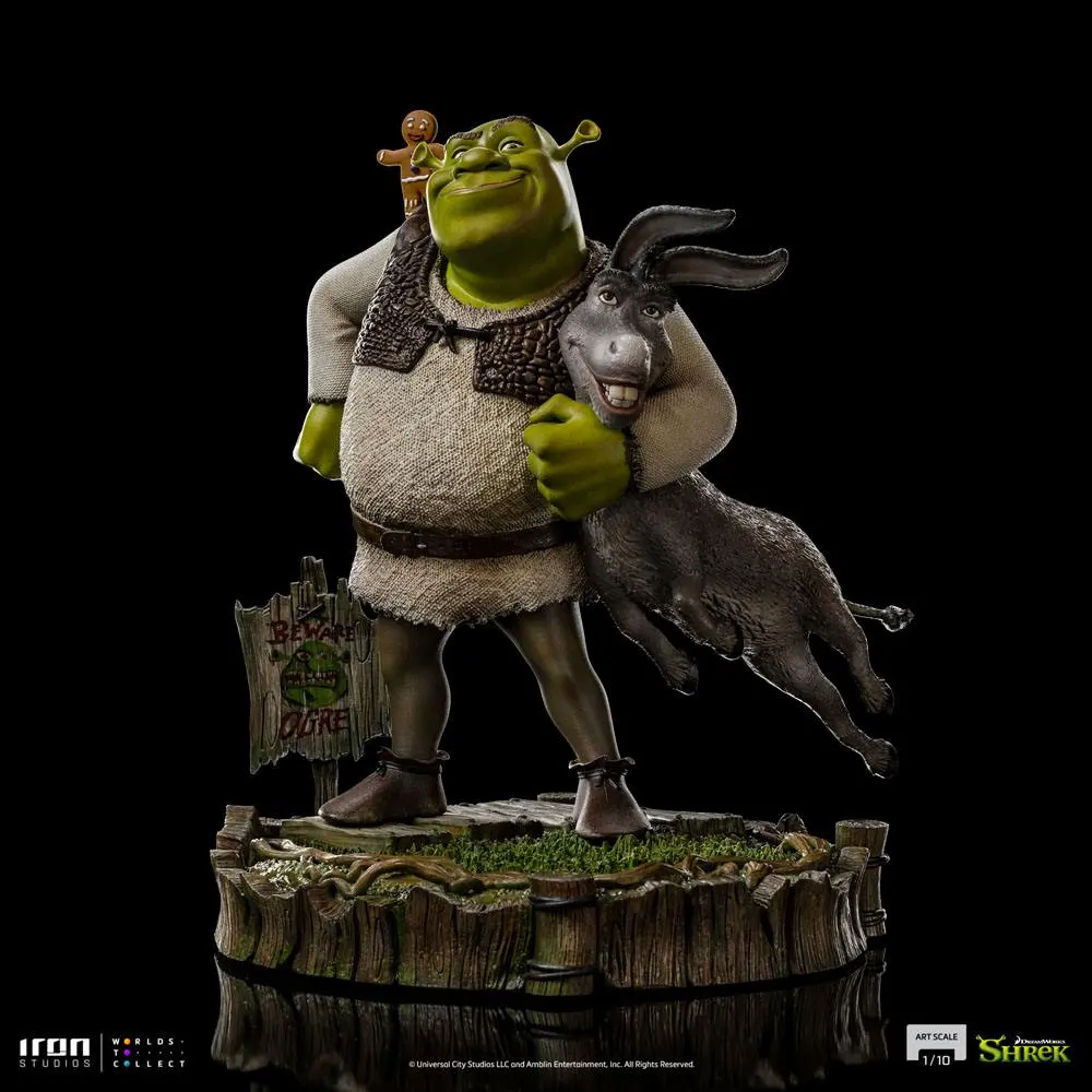 Shrek Deluxe Art Scale Kip 1/10 Shrek, Donkey and The Gingerbread Man 26 cm fotografija izdelka