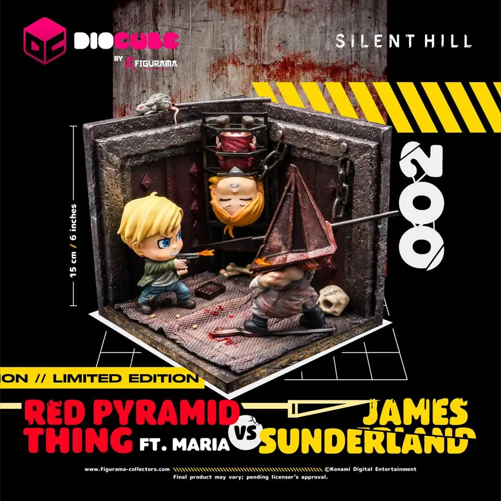 Silent Hill DioCube PVC Diorama Silent Hill 2 Red Pyramid Thing proti James Sunderlandu Ft. Maria 15 cm fotografija izdelka