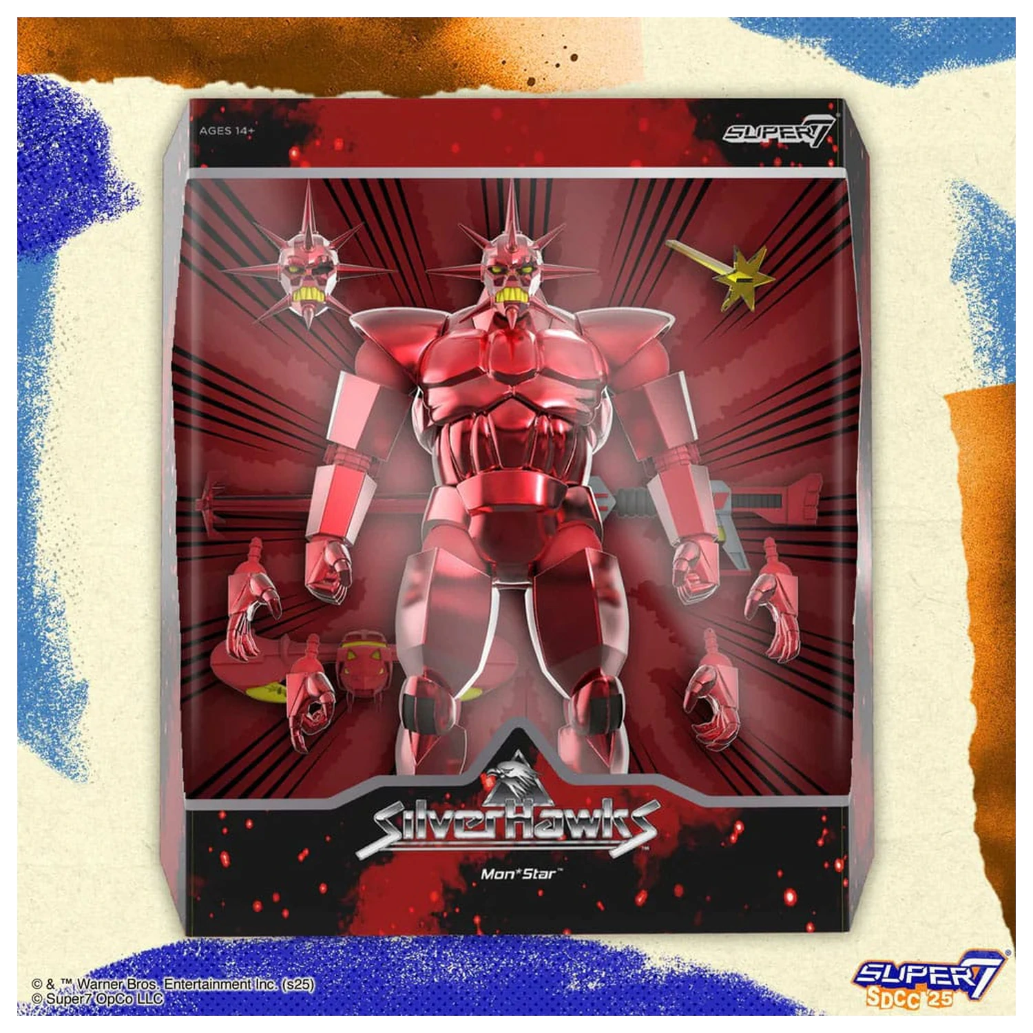 SilverHawks Ultimates akcijska figura Mon*Star Metallic Vac Metal 18 cm fotografija izdelka