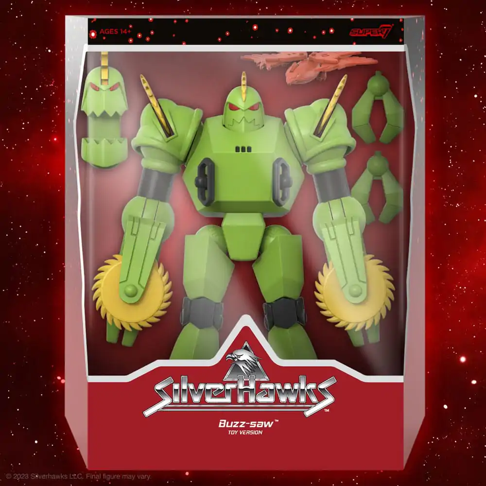 SilverHawks Ultimates akcijska figura Buzz-Saw (Toy Version) 18 cm fotografija izdelka