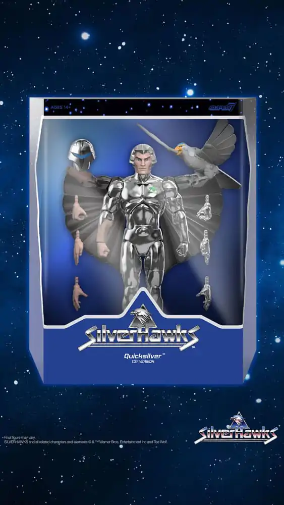 SilverHawks Ultimates Akcijska Figura Quicksilver (Toy Version) 18 cm fotografija izdelka