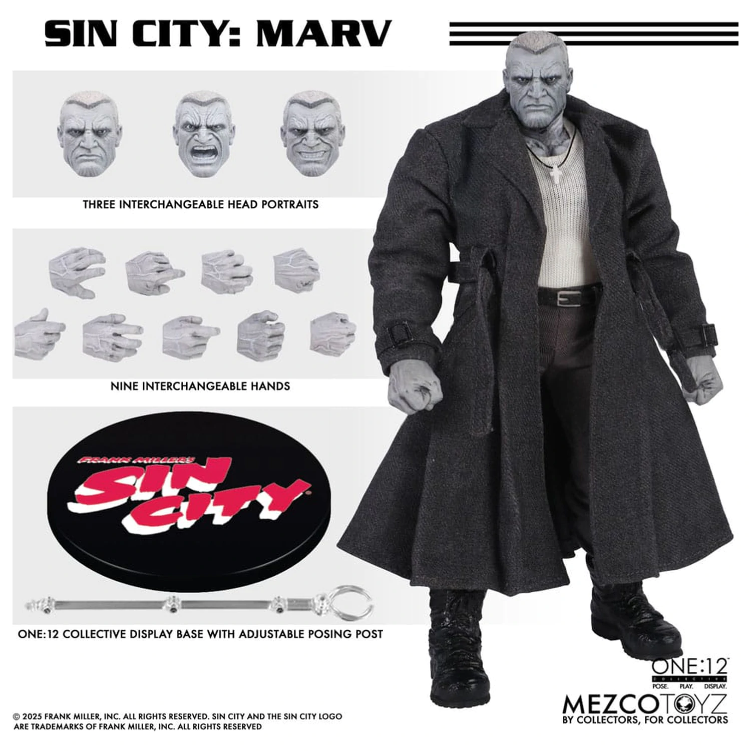 Sin City akcijska figura 1/12 Marv 17 cm fotografija izdelka