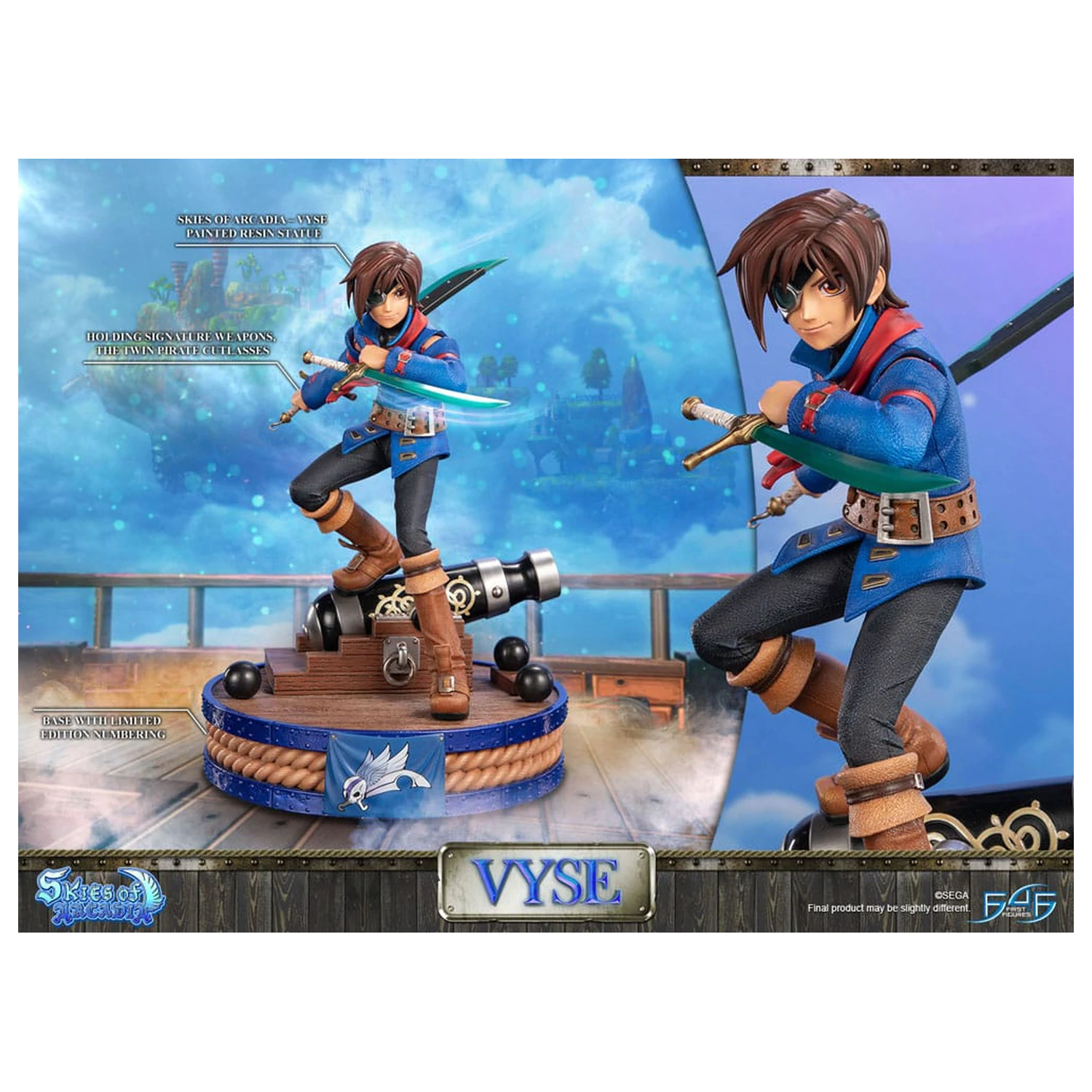 Skies of Arcadia kip Vyse Standard Edition 31 cm fotografija izdelka