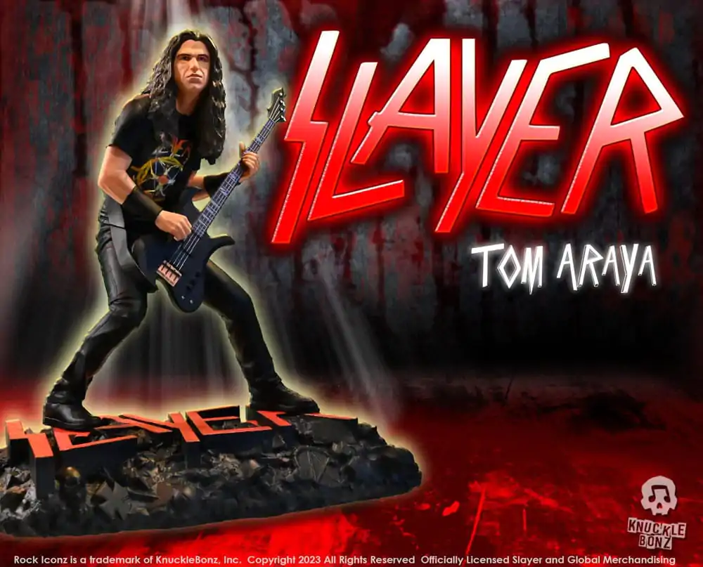 Slayer Rock Iconz kip 1/9 Tom Araya II 22 cm fotografija izdelka