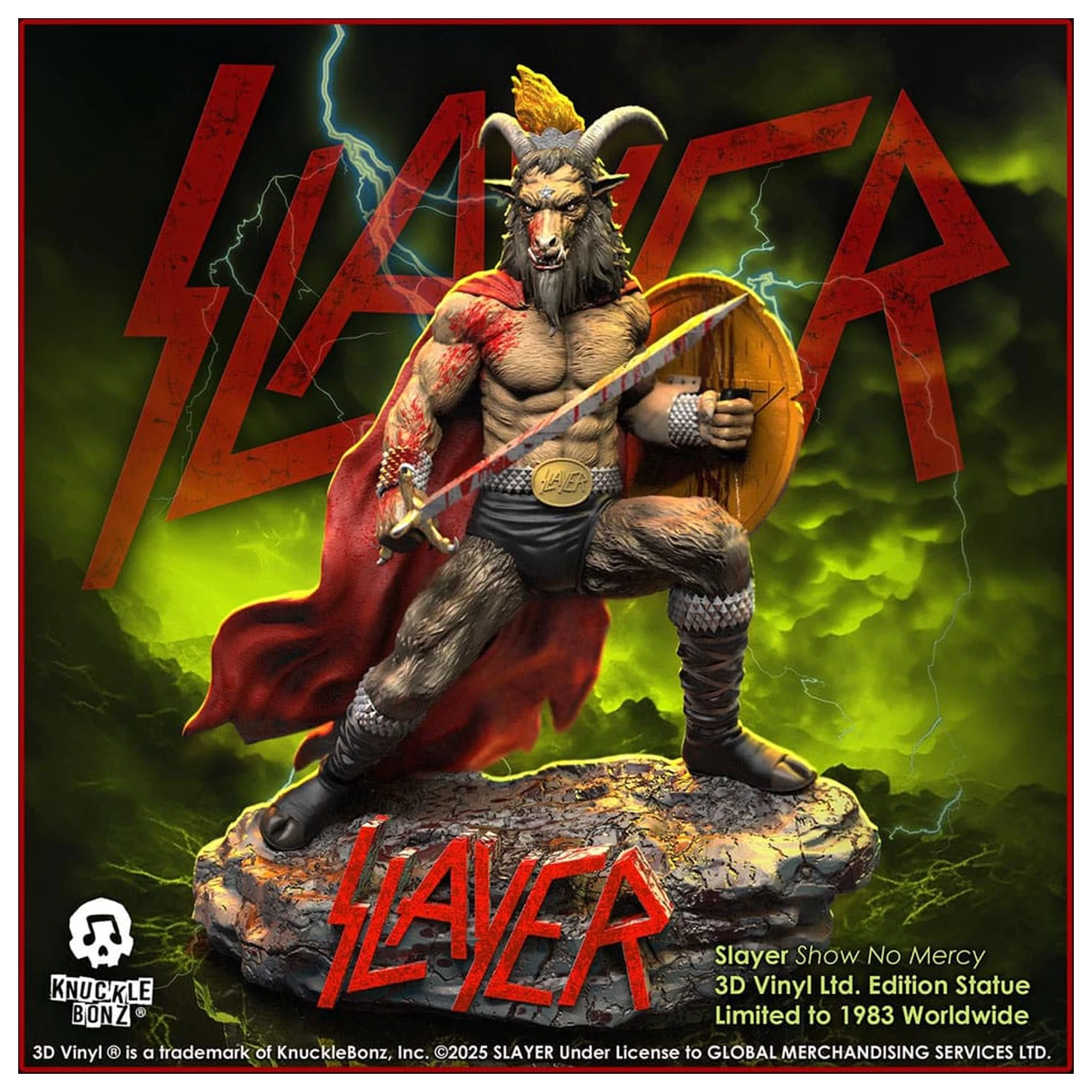 Slayer 3D vinilna statua Show No Mercy Minotaur 22 cm fotografija izdelka