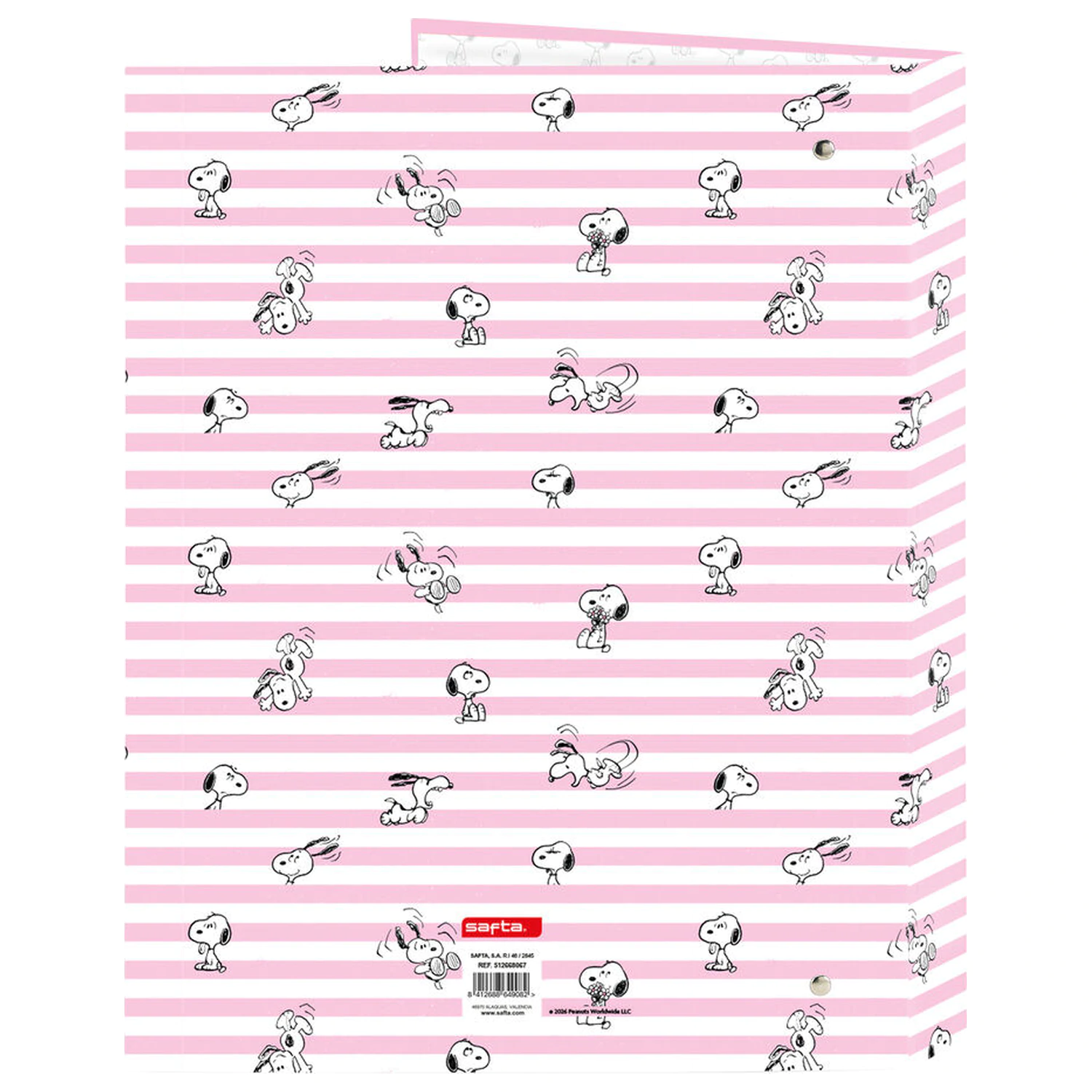 Snoopy A4 kartonska 4-obročna mapa fotografija izdelka