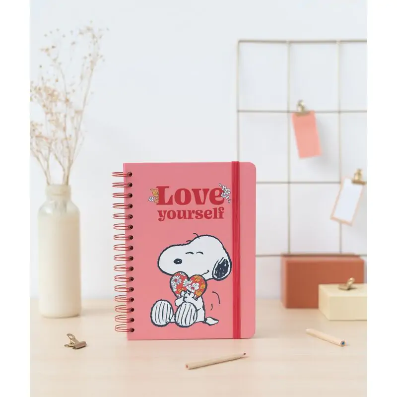 Snoopy Love Yourself A5 zvezek fotografija izdelka