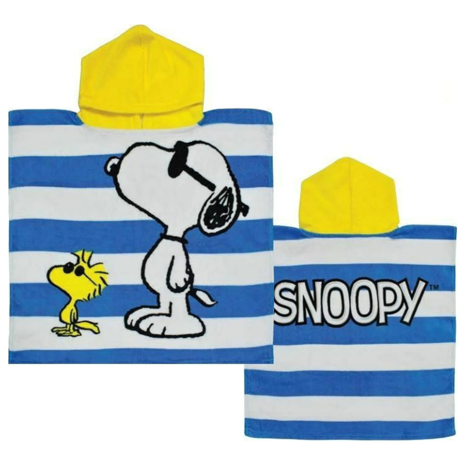 Snoopy Woodstock brisača za plažo Pončo fotografija izdelka