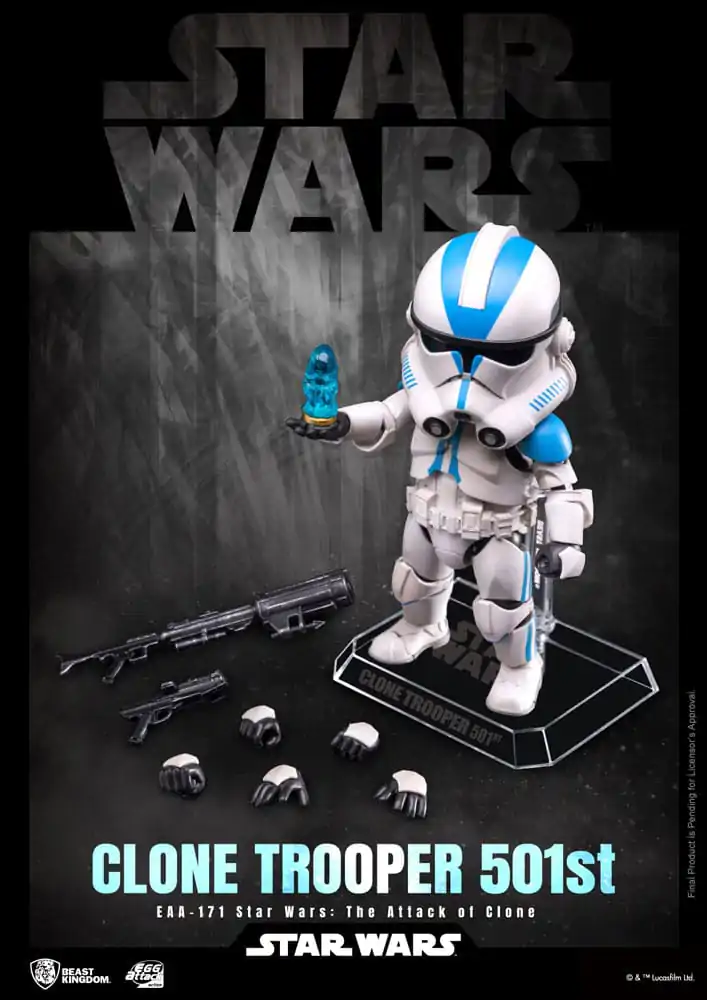 Star Wars Egg Attack Akcijska figura Clone Trooper 501st 16 cm fotografija izdelka