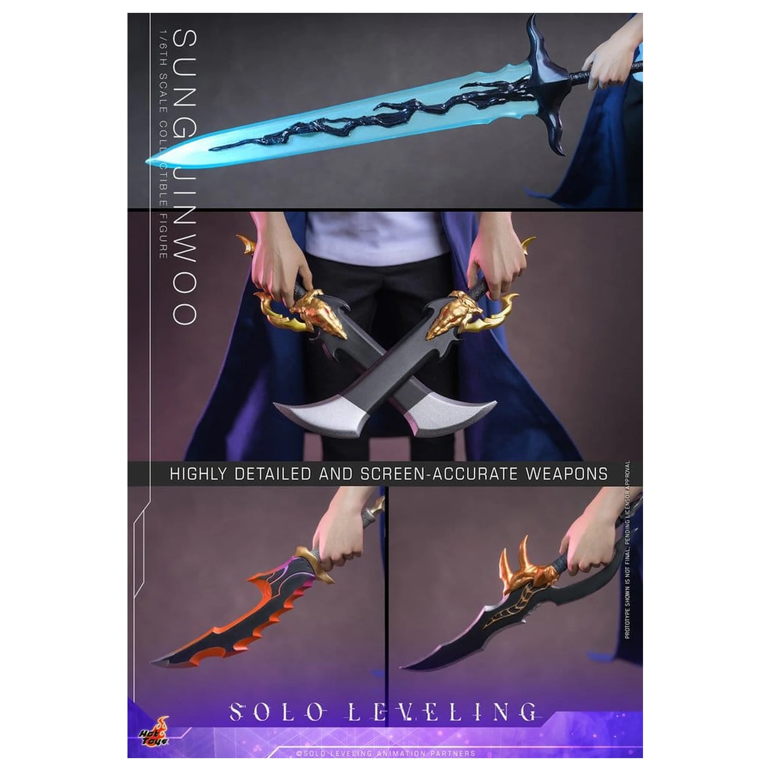 Solo Leveling Akcijska figura 1/6 Sung Jinwoo 32 cm fotografija izdelka