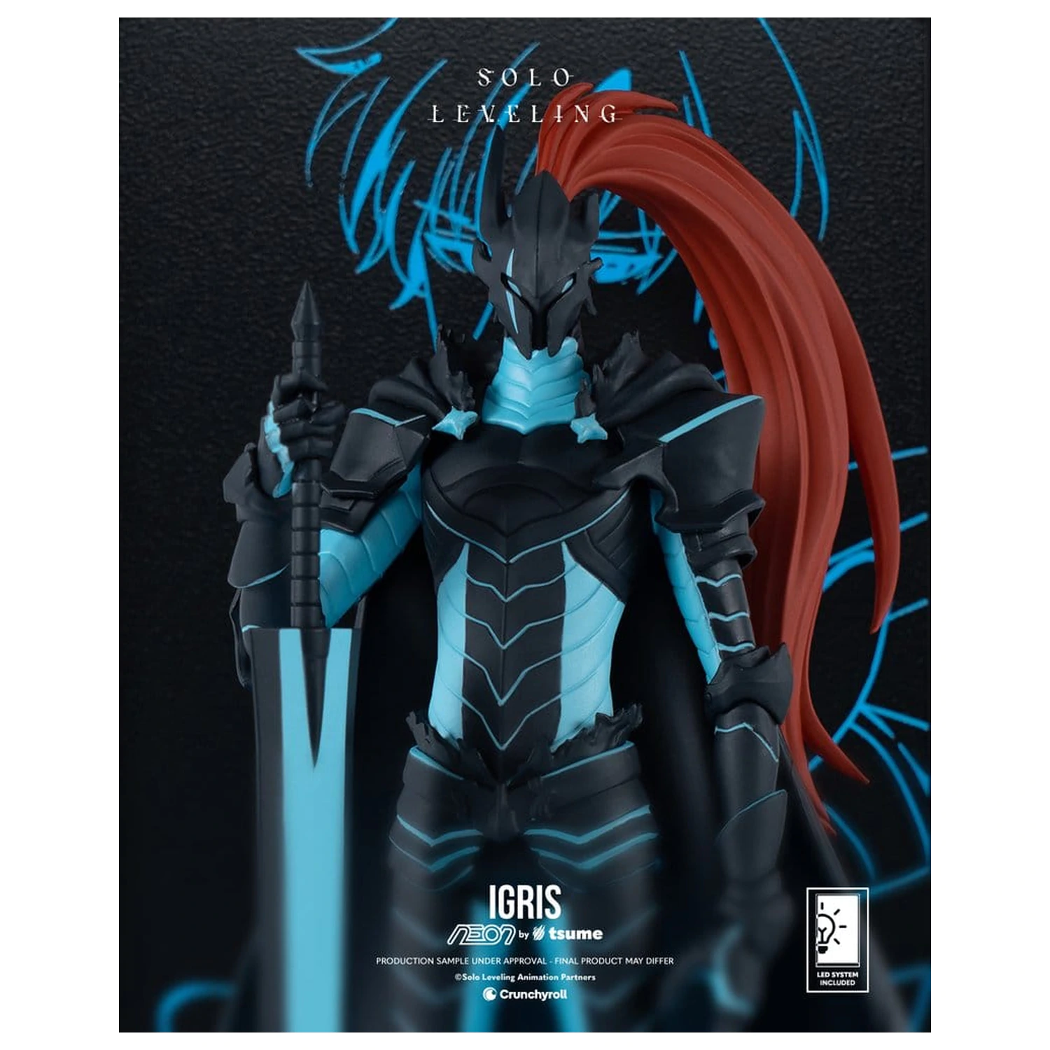 Solo Leveling Neon figura 1/9 Igris 20 cm fotografija izdelka