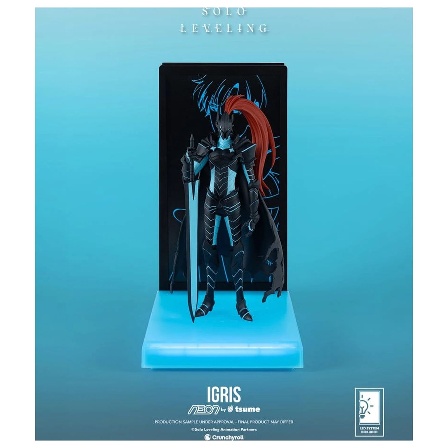 Solo Leveling Neon figura 1/9 Igris 20 cm fotografija izdelka
