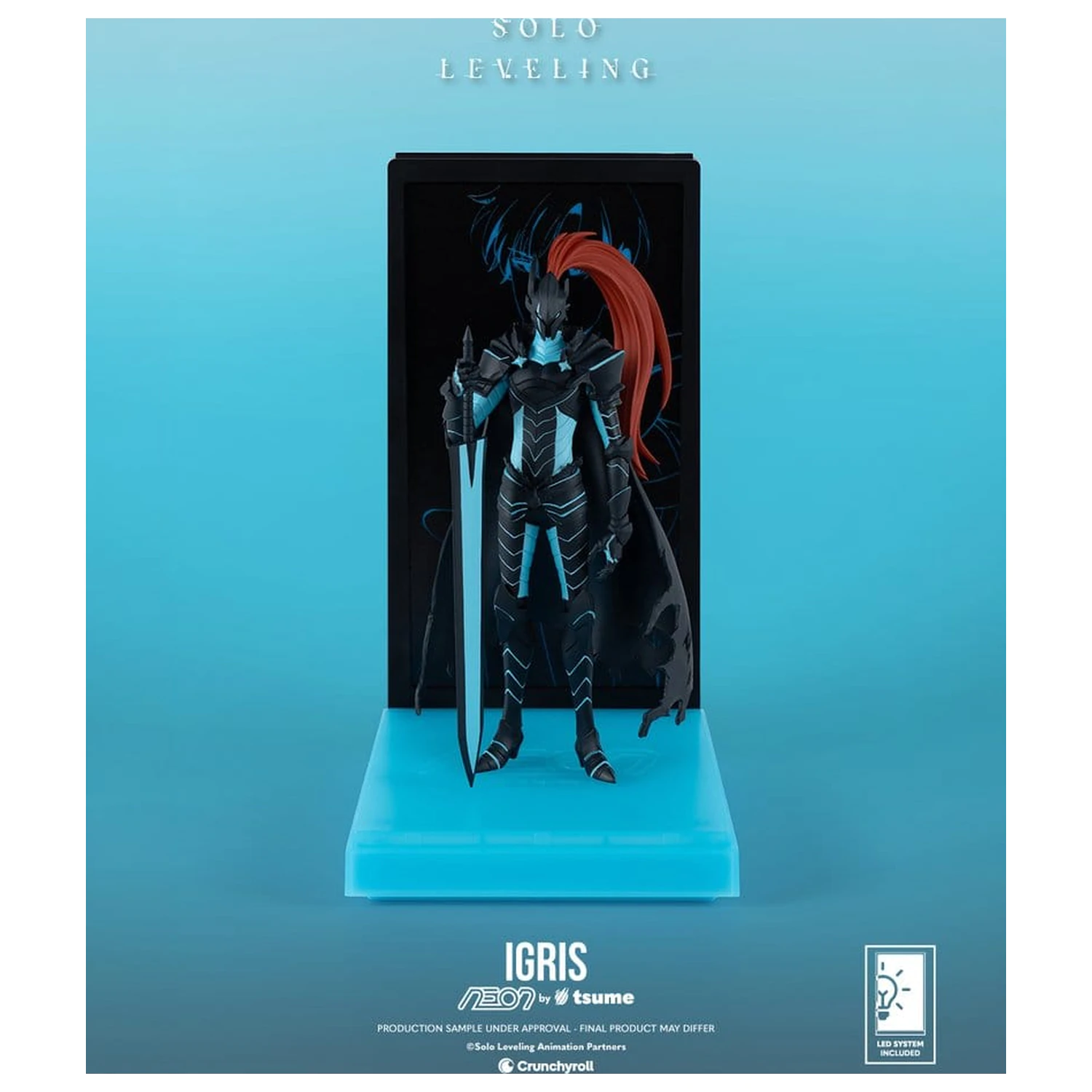 Solo Leveling Neon figura 1/9 Igris 20 cm fotografija izdelka
