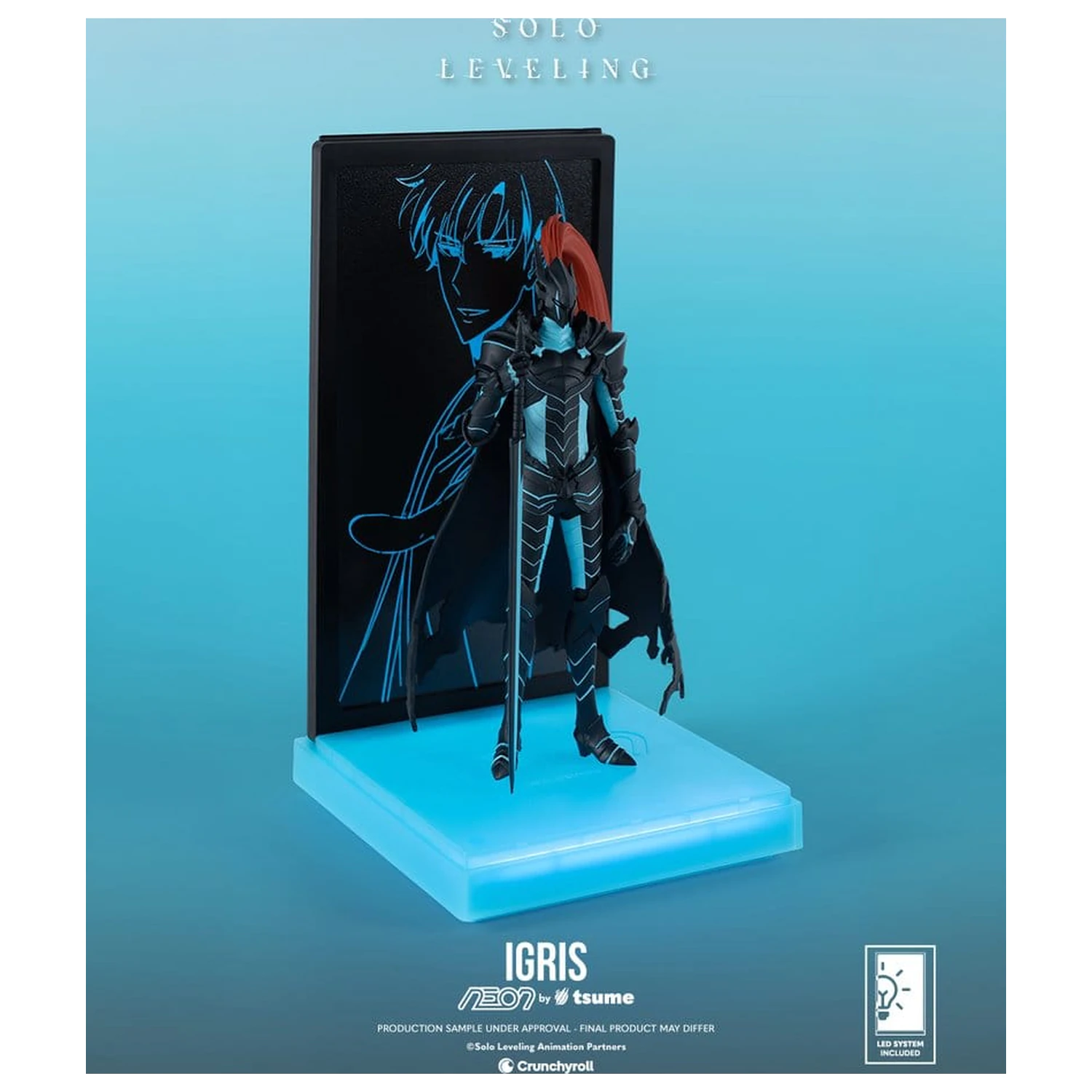 Solo Leveling Neon figura 1/9 Igris 20 cm fotografija izdelka