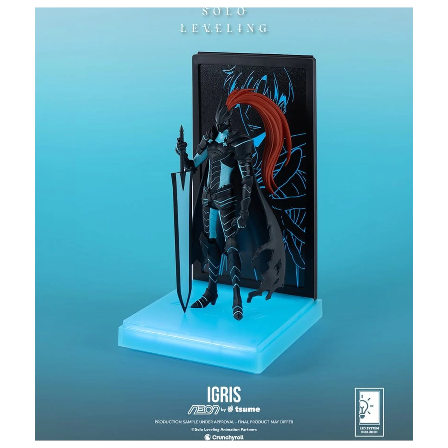 Solo Leveling Neon figura 1/9 Igris 20 cm fotografija izdelka