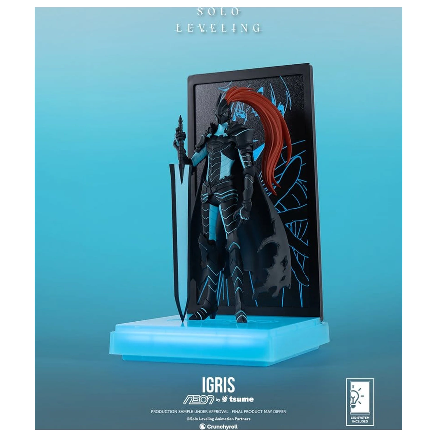 Solo Leveling Neon figura 1/9 Igris 20 cm fotografija izdelka
