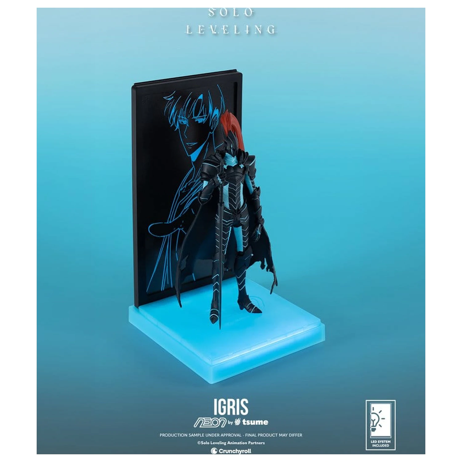 Solo Leveling Neon figura 1/9 Igris 20 cm fotografija izdelka