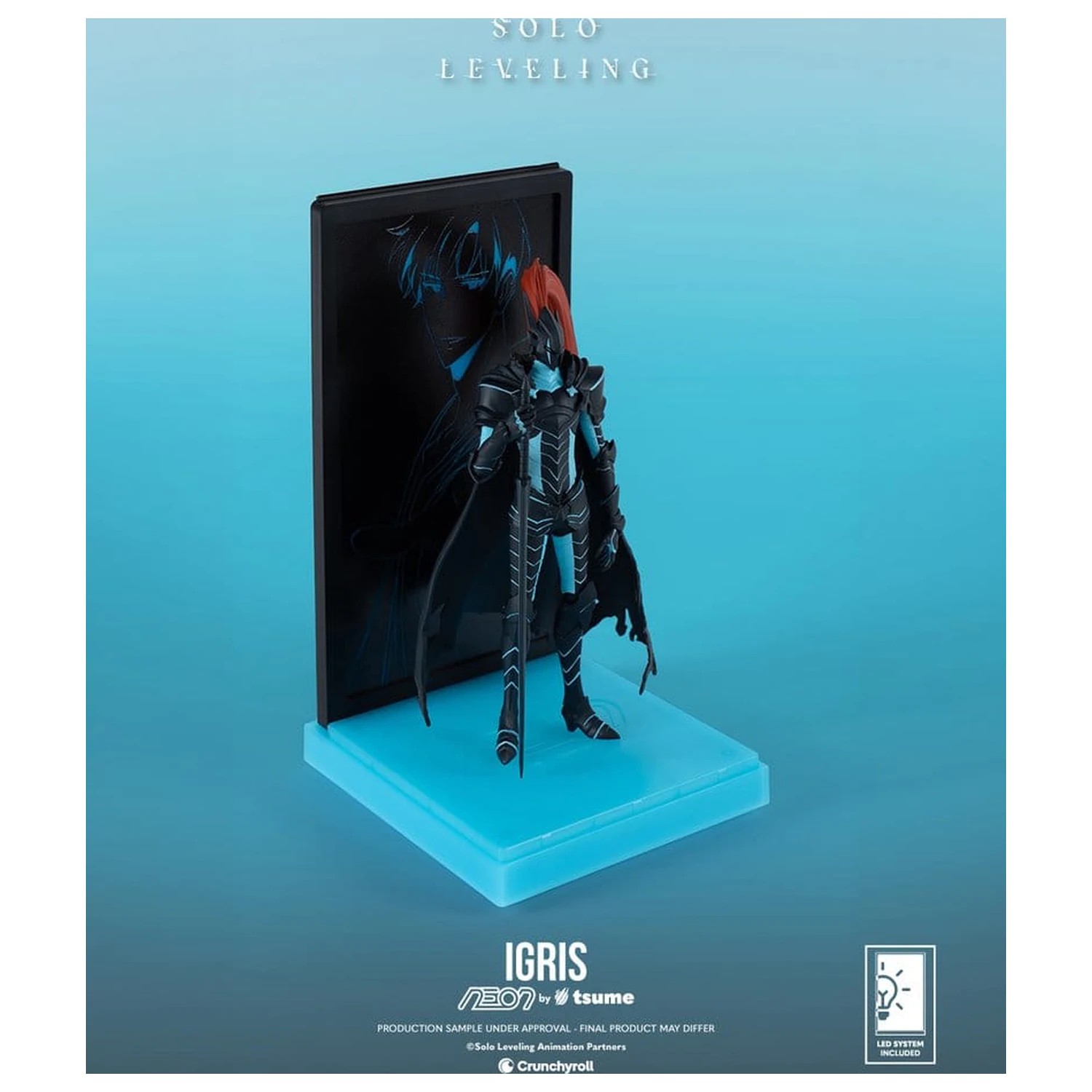 Solo Leveling Neon figura 1/9 Igris 20 cm fotografija izdelka