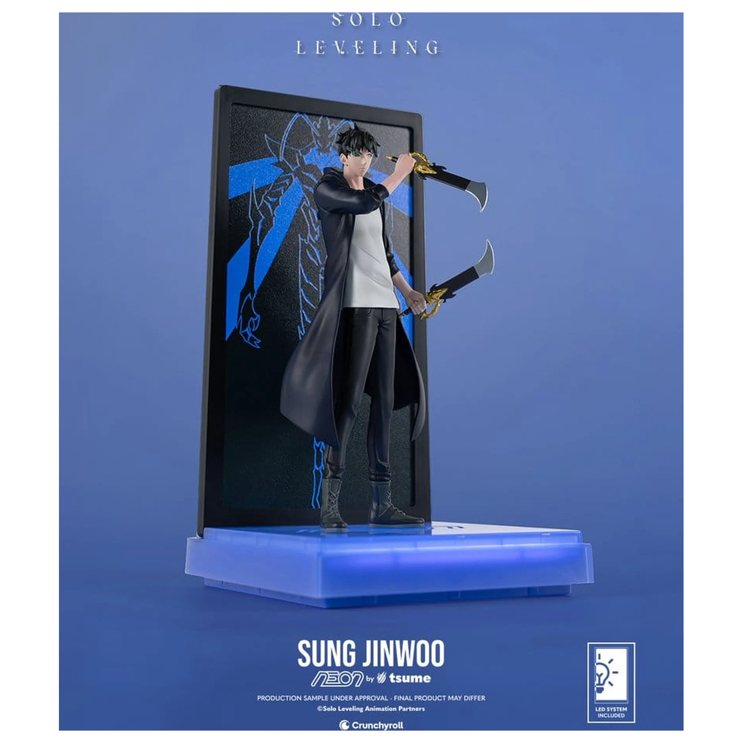 Solo Leveling Neon figura 1/9 Sung Jinwoo 20 cm fotografija izdelka