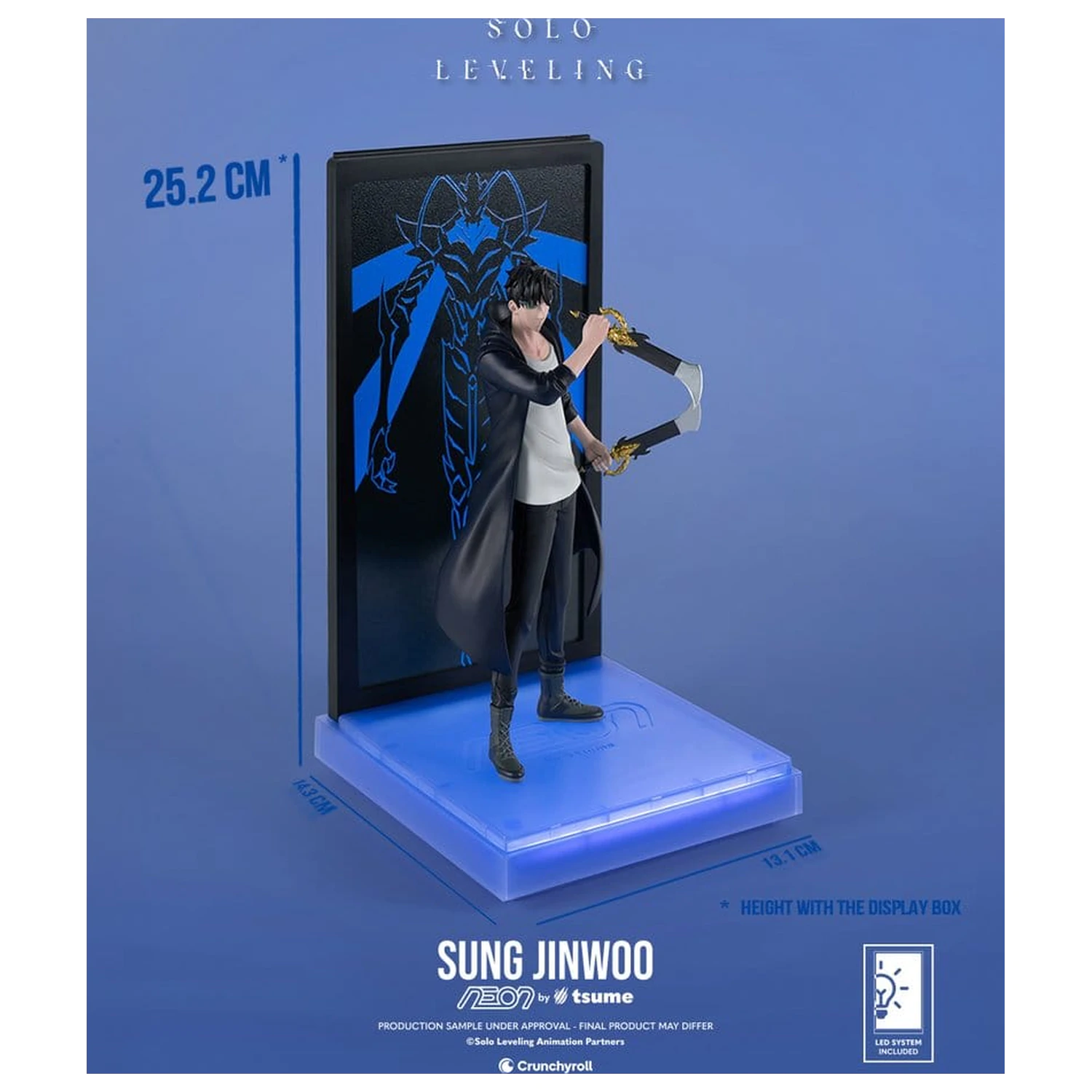 Solo Leveling Neon figura 1/9 Sung Jinwoo 20 cm fotografija izdelka
