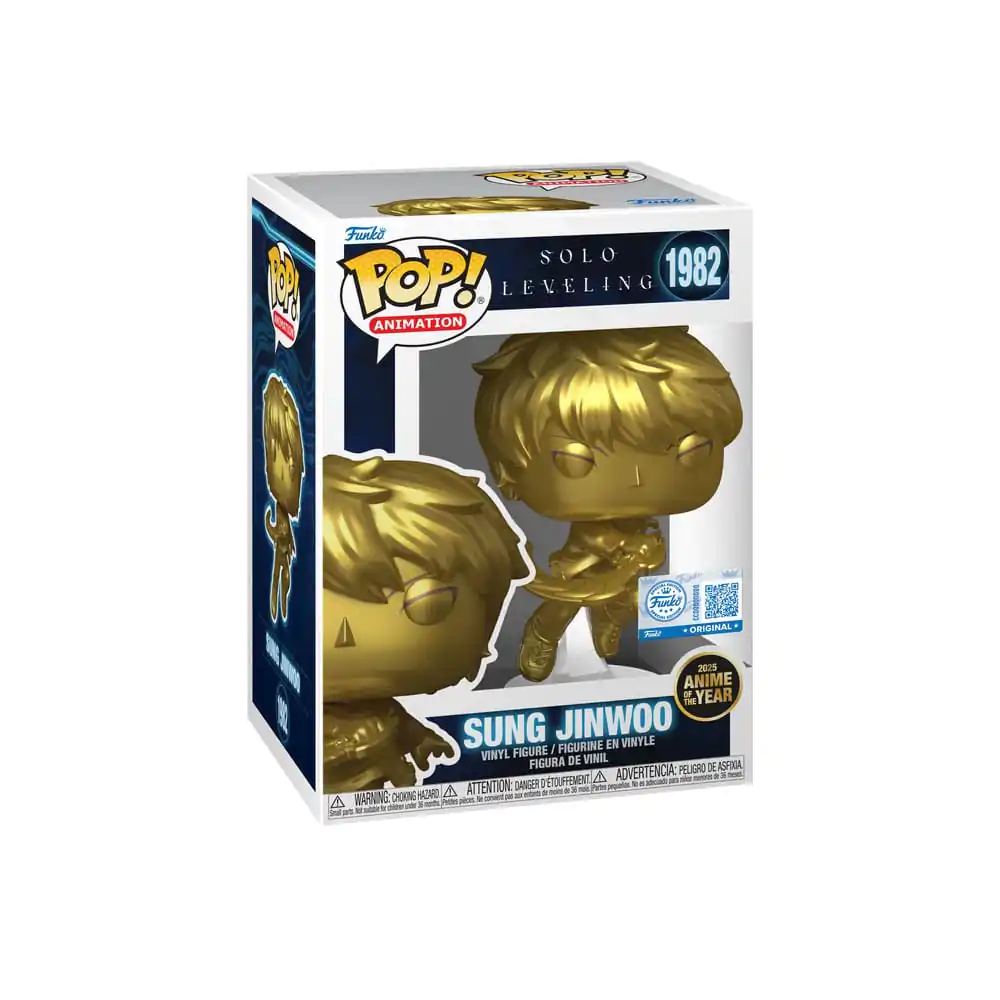 Solo Leveling Pop! Animation Vinilna Figura Sung Jinwoo (Gold) Ekskluzivna Izdaja 10 cm fotografija izdelka