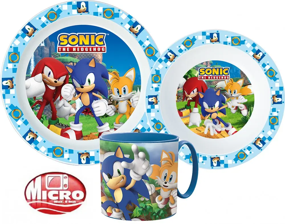 Sonic the Hedgehog set posode, mikro plastični set fotografija izdelka